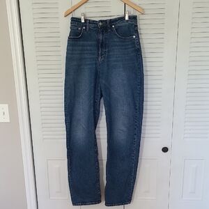 Madewell Women's Straight Leg Jeans - Dark Blue Tall Size 29